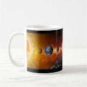 Mug Boue de café du système solaire (Gauche)