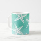 Mug Boue de café en aquarelle - Turquoise de poisson d (Devant gauche)