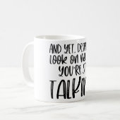 Mug Boue de café en milieu de travail (Devant gauche)