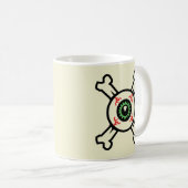 Mug Boue de café Eyeball et Crossbones (Devant droit)