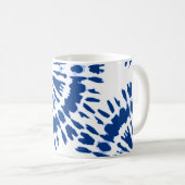 Mug Boue de café Indigo Blue Tie Dye (Devant droit)