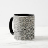Mug Boue de café minimaliste Waves (Devant gauche)