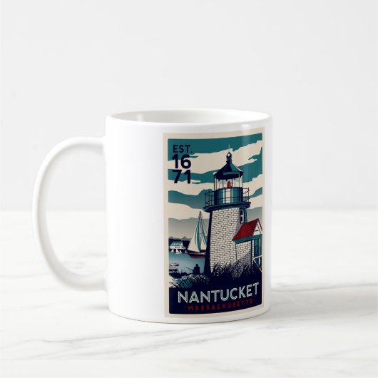 Mug Boue de café Nantucket - Taille 11oz (Gauche)