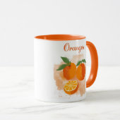 Mug Boue de café Oranges - Choisissez vos fruits (Devant droit)