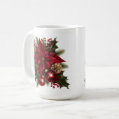Mug Boue de café Poinsettia (Devant gauche)