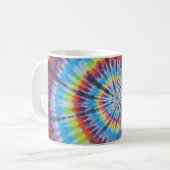 Mug Boue de café Rainbow Tie Dye Swirl (Devant gauche)