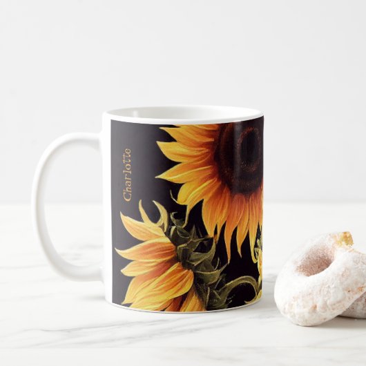 Mug Boue de café tournesol (Avec donut)