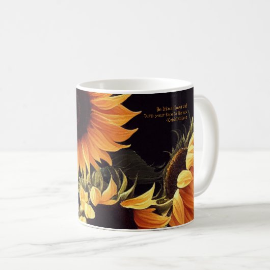 Mug Boue de café tournesol (Devant droit)