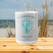 Mug Boue de café turquoise Conch Shell