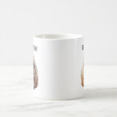Mug Boue de canicules d'aquarelle personnalisable (Centre)
