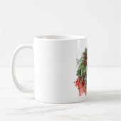 Mug Boue de Cheval d'aquarelle de Noël (Gauche)