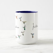 Mug Boue de colibri d'anxiété personnalisée (Centre)