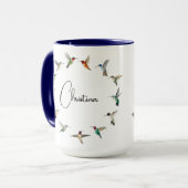Mug Boue de colibri d'anxiété personnalisée (Devant gauche)