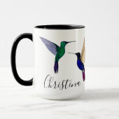 Mug Boue de colibris personnalisée (Gauche)