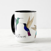 Mug Boue de colibris personnalisée (Devant gauche)
