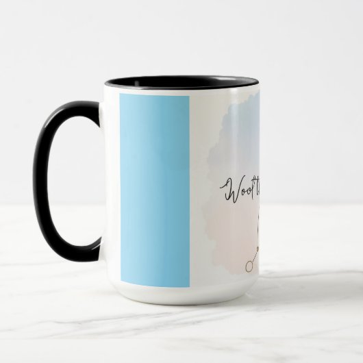 Mug Boue de constellation personnalisée en aquarelle z (Gauche)