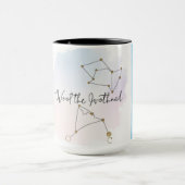 Mug Boue de constellation personnalisée en aquarelle z (Centre)