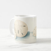 Mug Boue de coquille d'aquarelle - Style côtier calme (Devant gauche)