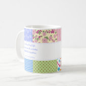 Mug Boue de courtepointes personnalisées (Devant gauche)