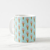 Mug Boue de crème glacée aquarelle (turquoise) (Devant gauche)