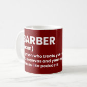 Mug Boue de définition de barbier (Devant gauche)