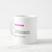 Mug boue de définition de rosenbombe (Devant gauche)