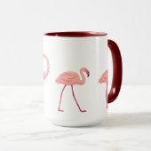 Mug Boue de Flamants roses d'aquarelle (Devant droit)