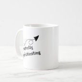 Mug Boue de flèches actuellement procrastinante (Devant gauche)