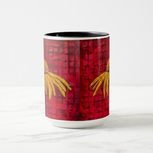 Mug Boue de fleur magenta (Centre)