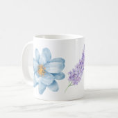 Mug Boue de fleurs d'aquarelle (Devant gauche)