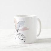 Mug Boue de fleurs d'aquarelle (Devant droit)