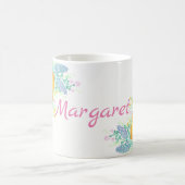 Mug Boue de fleurs d'aquarelle (Centre)