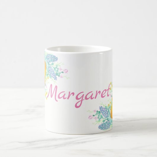 Mug Boue de fleurs d'aquarelle (Centre)