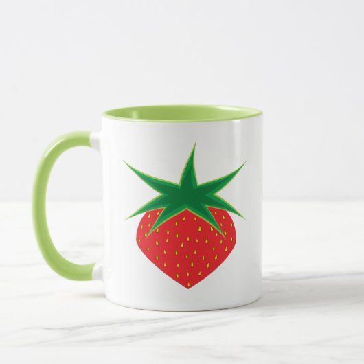 Mug Boue de fraise vert clair (Gauche)