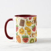 Mug Boue de fruits Kawaii personnalisée pour enfants (Gauche)