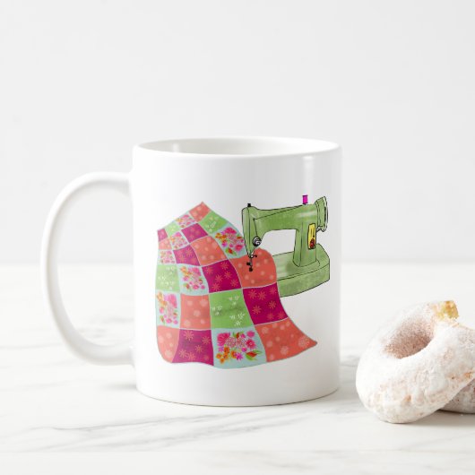 Mug Boue de la machine à coudre de surface (Avec donut)
