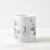 Mug Boue de libellules d'aquarelle personnalisée (Centre)