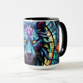 Mug Boue de loup de verre tendu (Devant droit)
