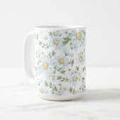 Mug Boue De Maisies Blanches Grande 15 oz. (Devant gauche)