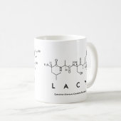 Mug Boue de nom de peptide de la dentelle (Devant droit)