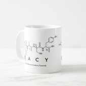 Mug Boue de nom de peptide de la dentelle (Devant gauche)