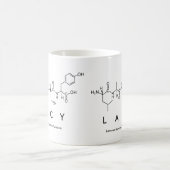Mug Boue de nom de peptide de la dentelle (Centre)