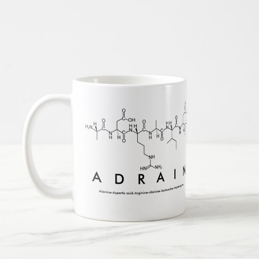 Mug Boue de nom du peptide Adrain (Gauche)