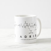 Mug Boue de nom du peptide Adriel (Devant droit)