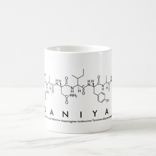 Mug Boue de nom du peptide Daniyal (Centre)