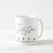 Mug Boue de nom du peptide d'Annetta (Devant droit)