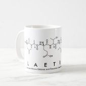 Mug Boue de nom du peptide de la laétitie (Devant gauche)