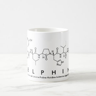 Mug Boue de nom du peptide delphine