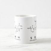 Mug Boue de nom du peptide senn (Centre)