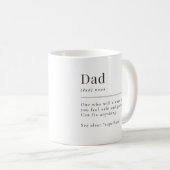 Mug Boue de papa, Dit de la tasse, Nouveau père (Devant droit)